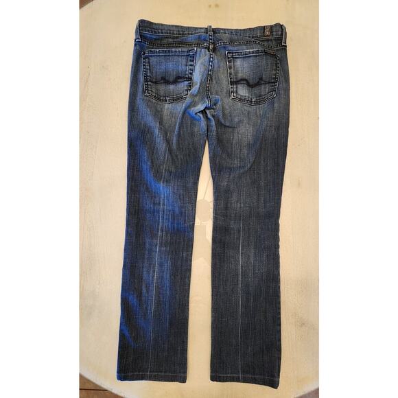 7 For All Mankind Women's Denim Jeans SZ 29 Straight Y2K - Picture 3 of 10